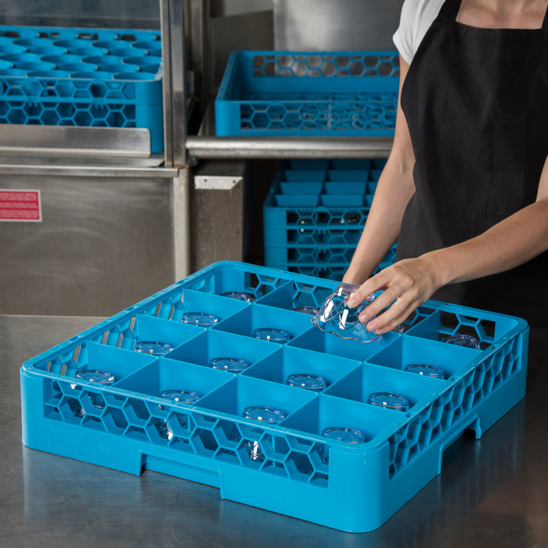 San Jamar Dish, Glass & Flatware Rack
