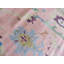 Tapis oriental rose Oushak coloré noué à la main 9 x 12 G15086