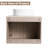 Ensemble de meuble-lavabo simple mural en chêne blanc Mariena de 24 po avec vasque en céramique