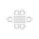 Georgiana 63'' Rectangular 6 - Person Outdoor Dining Set with Cushions