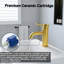 Robinet de meuble-lavabo moderne à poignée simple (ensemble de 2)-128613765