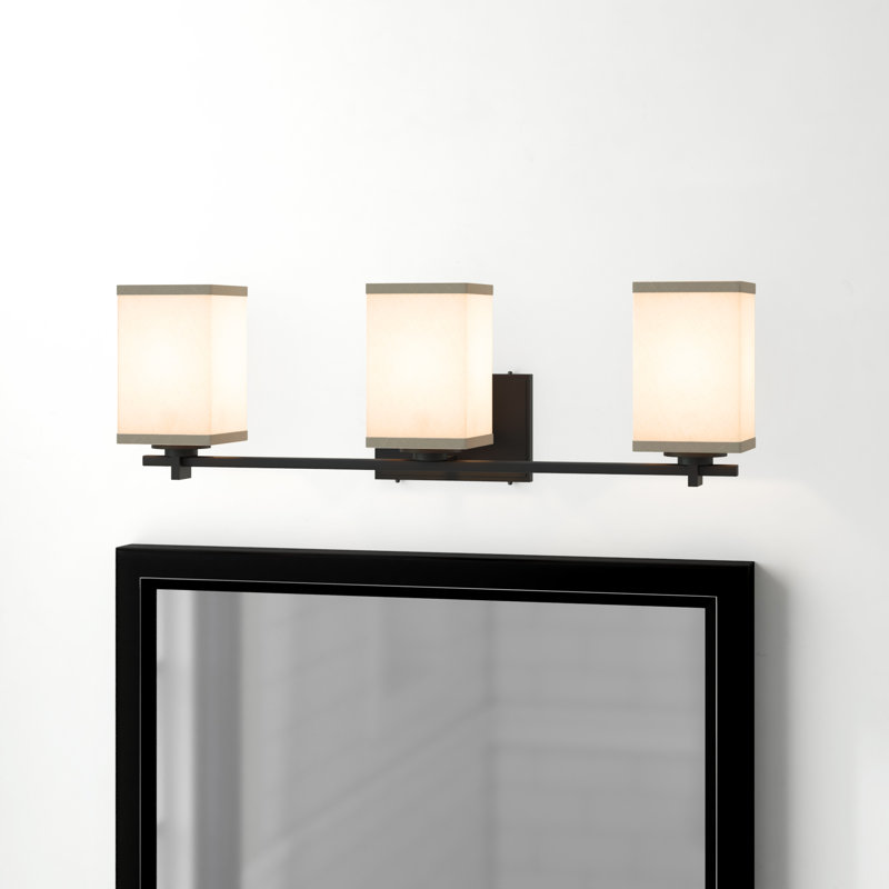 Kenyon 3 - Light Dimmable Vanity Light, Matte Black, White