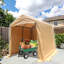 Abri de rangement pour abri de jardin 7 x 12 pi avec 2 portes et évents à enroulement pour abri d'auto-112831142-112831143
