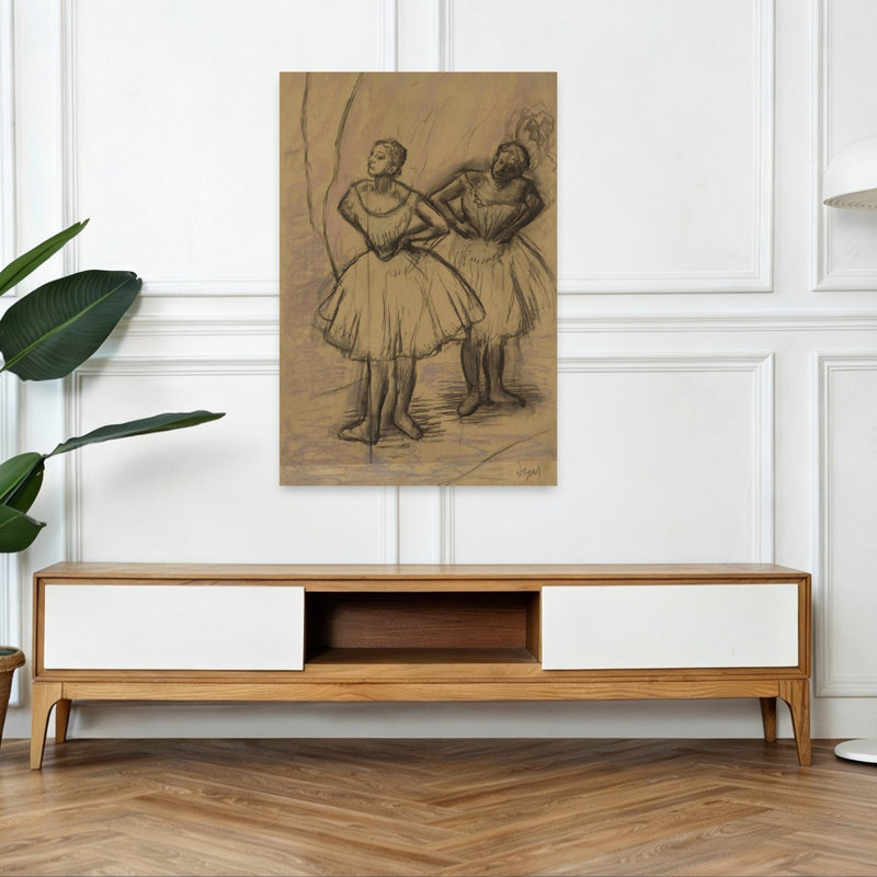 Deux danseuses, impression d'art mural classique contemporain, H 48 po x l 32 po