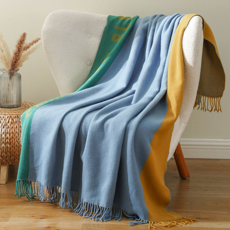 Jeté pour canapé, une sélection variée de couvertures colorées, couverture pour cadeaux de pendaison de crémaillère, 50 po x 60 po