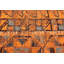 Tapis orange brûlé Melis 4 pi 9 po x 8 pi 8 po