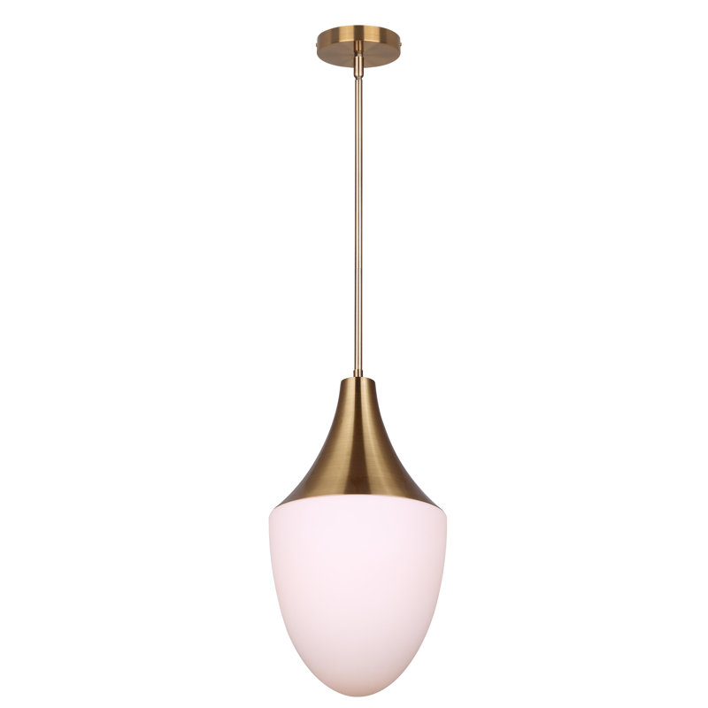Luminaire suspendu 1 lumière Milarose, Or