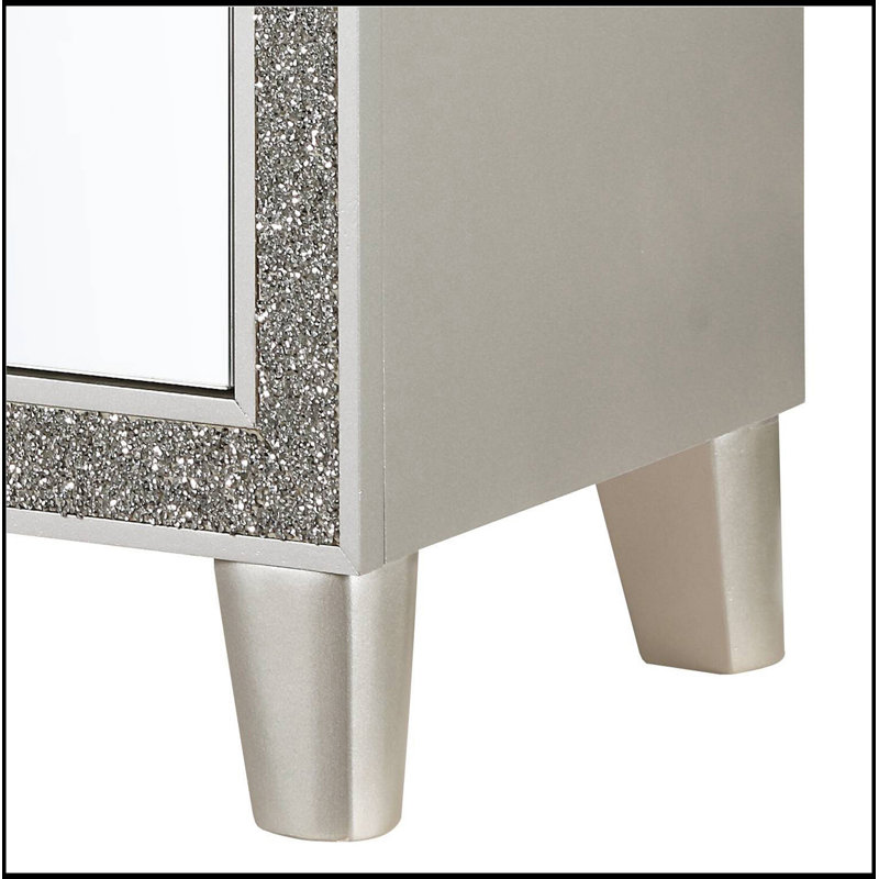 Table de chevet 2 tiroirs Champagne