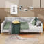 Lit de jour simple revêtu de tissu d'ameublement-670662098