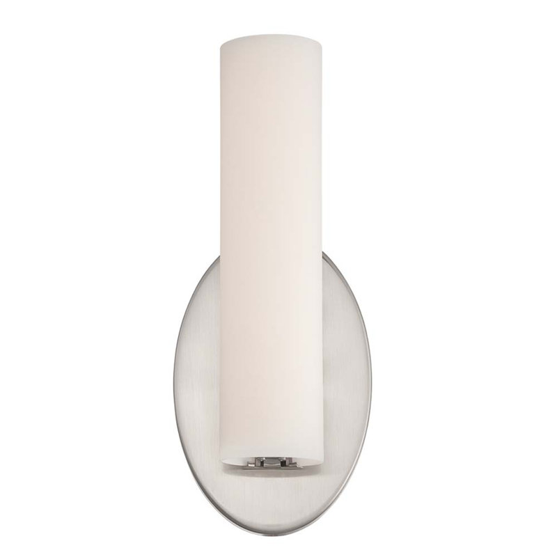 Loft 1 - Light LED Armed Sconce, Brushed Nickel, 3500K