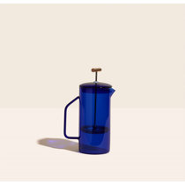 Blue Glass French Press, 850 mL by YIELD