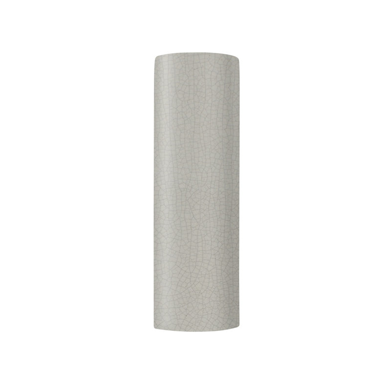Applique murale en céramique Azem, DEL (intégrée), Blanc craquelé, H 24 po x l 5,25 po x P 4 po