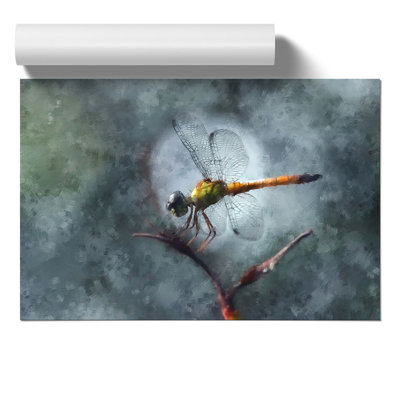 Dragonfly Painting - Frameless Print