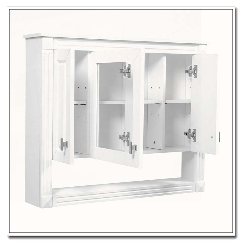 35inch Bathroom Wall Cabinet with Mirror