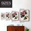 «Pink Floral Mix III» - reproduction encadrée de qualité supérieure - prête à être accrochée - aucun clou requis - aucun clou requis-555992875-555992873