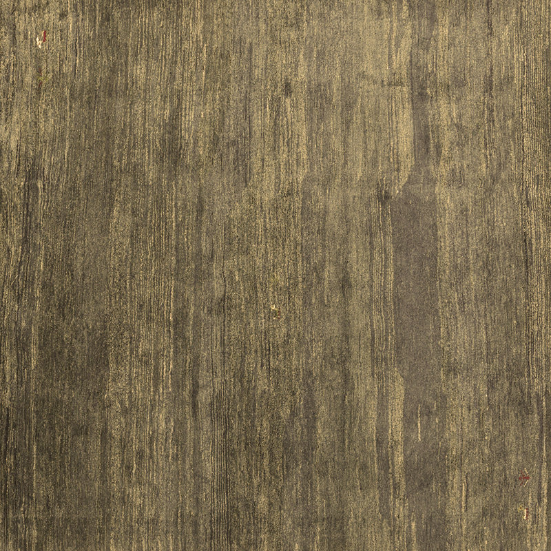 Tapis contemporains brun lavable à la machine 2734, Carré de 6 pi