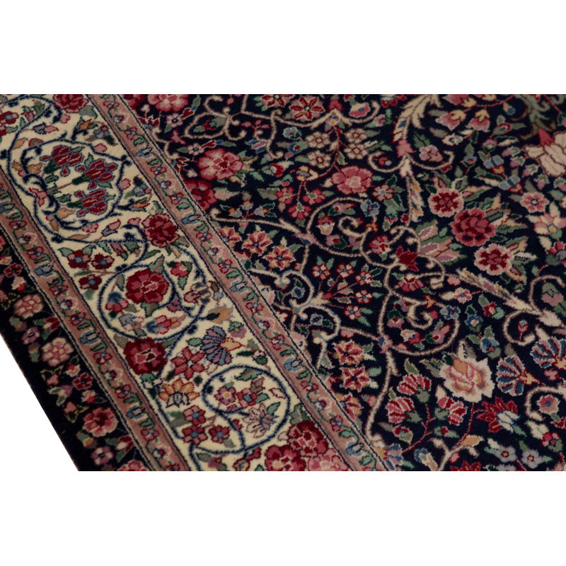 Hand-Knotted High-Quality Navy Area Rug
