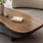 Table basse en bois massif de style Wabi-sabi-4659974