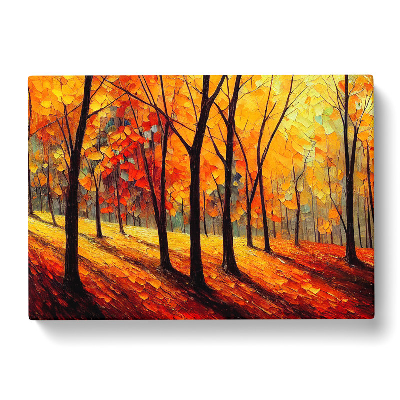 Sublime Autumn Forest Vol.1 Abstract - Wrapped Canvas, 40cm H x 60cm W x 3cm D