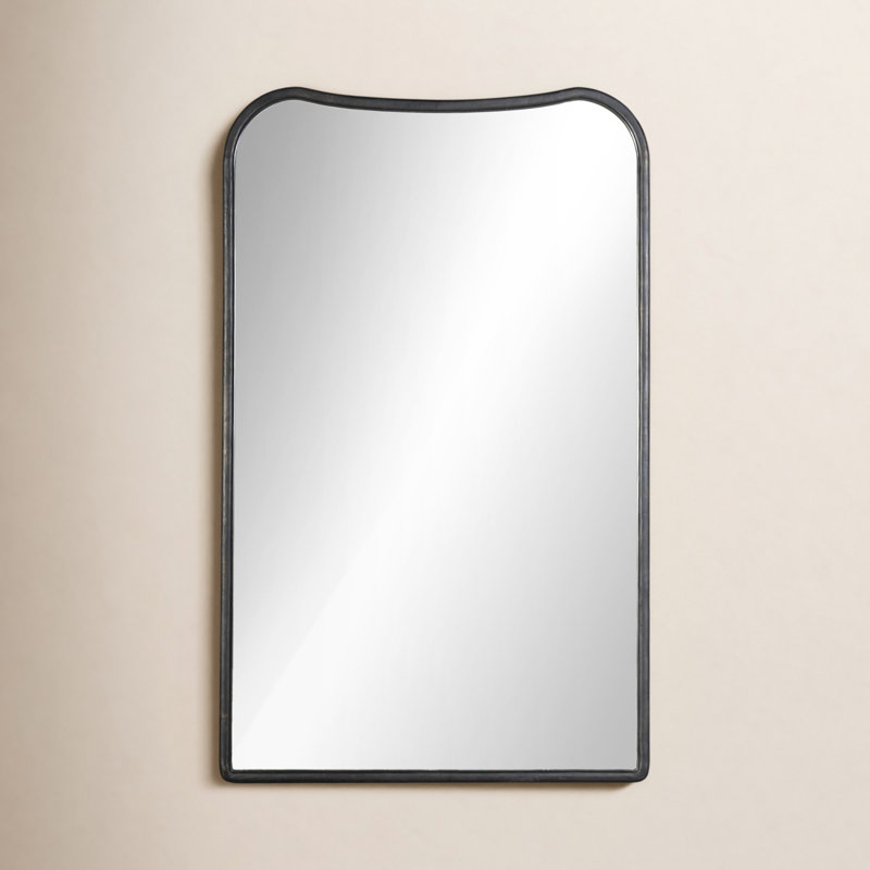 Patz Floor Mirror, Black Antique