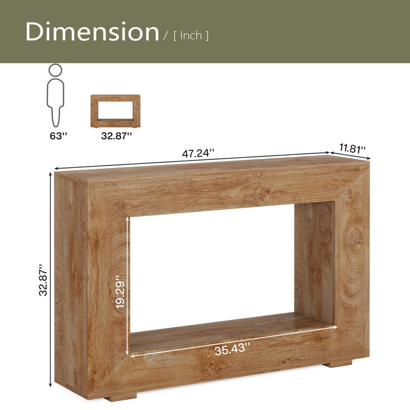 Entryway Sofa Table,Wood Side Table,Console Table, Wood