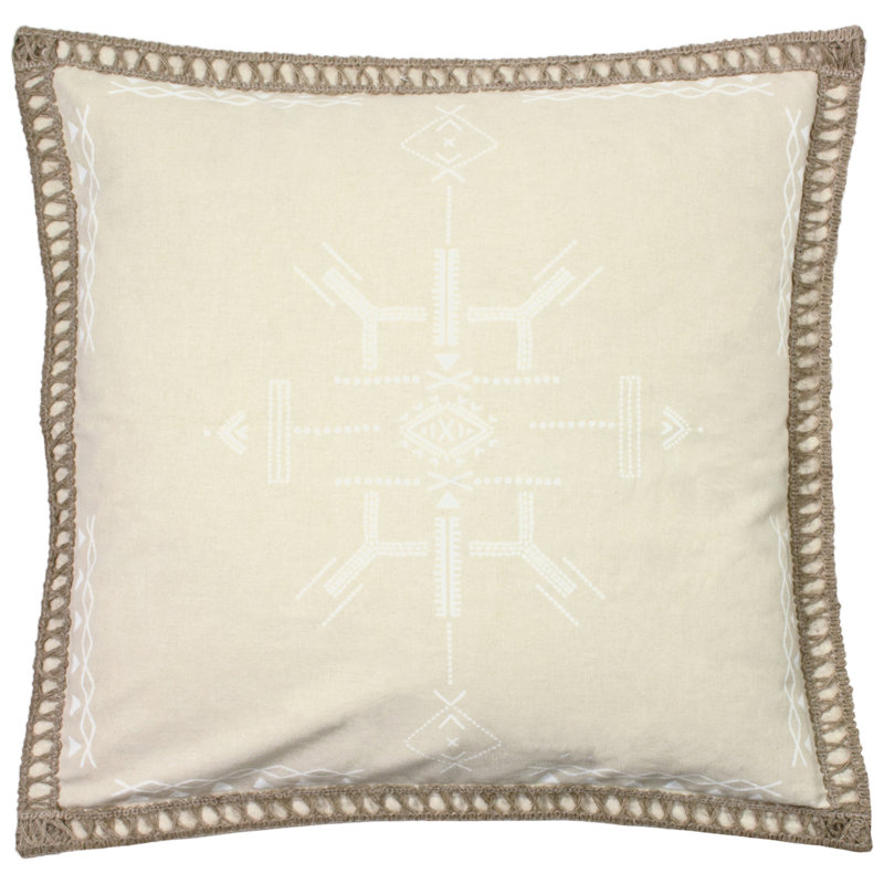 Inka Square Cushion Cover, Natural