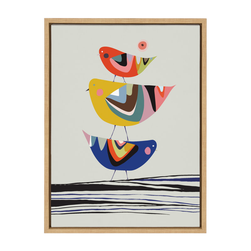 The Family Tree by Rachel Lee - Floater Frame Painting Print on Canvas, Natural, 24" H x 18" W