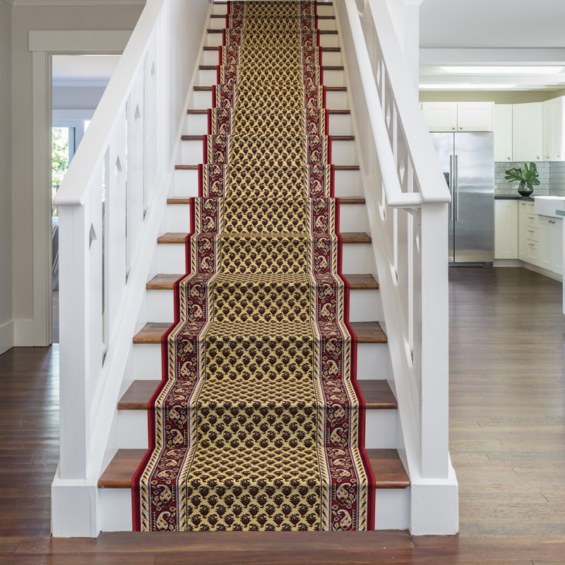 Acree Looped Cream Stair Runner, Runner 840cm x 66cm