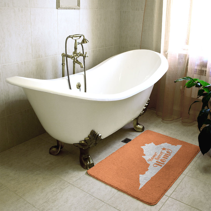 Tapis pour salle de bain richmond doux, l 17 po x L 21 po, Orange