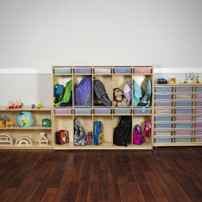 10 Section Locker with Translucent Trays