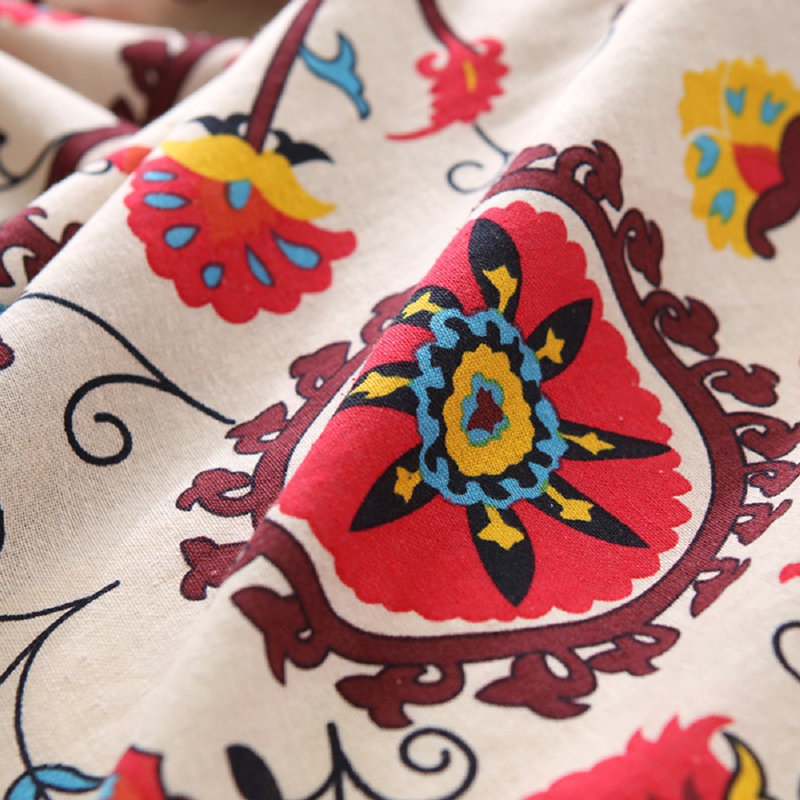 Ensemble de rideaux Boho Flower, L 59 po x L 71 po