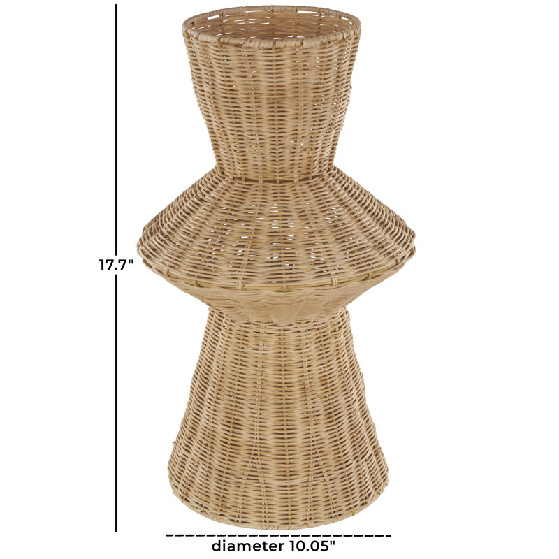 17.7'' Handmade Rattan Table Vase