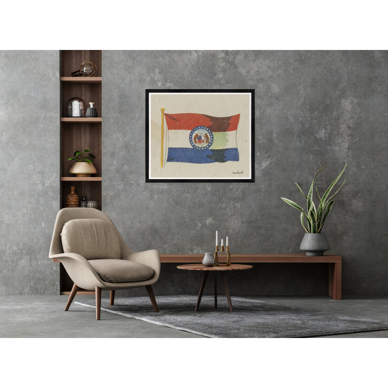Missouri Print, Black Framed