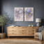 Œuvre botanique florale d'hortensia bleu doux, images de chambre à coucher élégantes, impression sur toile encadrée-12303000-12303003