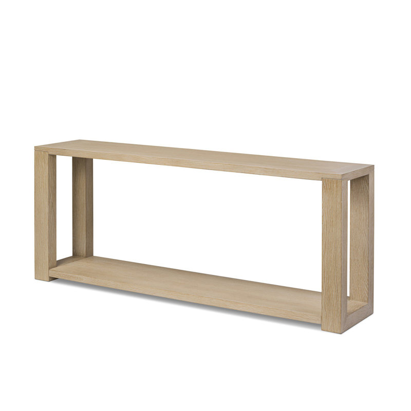 Flores Edison Console Table Veneer, Bleached Oak