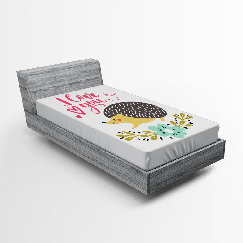 Hedgehog Microfiber Fitted Sheet, Full Fitted Sheet