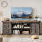 Farmhouse TV Stand for 75 Inch TV, Entertainment Center with Storage Cabinets and Sliding Barn Doors-516824324