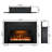 Aeric Symple Stuff Black Electric Fireplace Insert-102361414