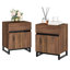 Ensemble de meubles de chambre à coucher 3 pièces, base de lit grand et 2 tables de chevet avec 2 tiroirs et armoire pour la chambre à coucher-1892532377