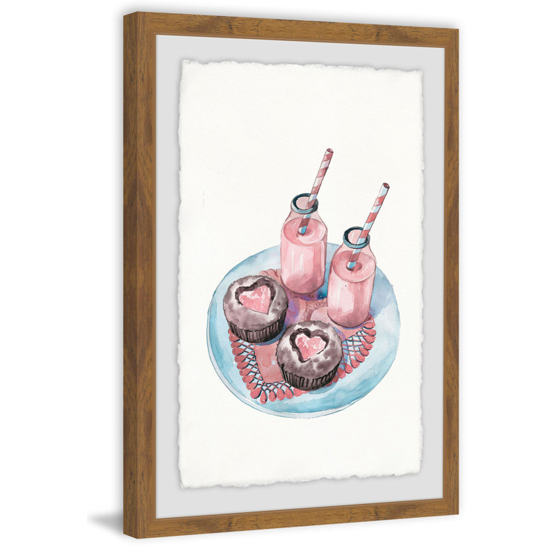 «Pink Sweets», reproduction d'art encadrée, H 36 po x l 24 po