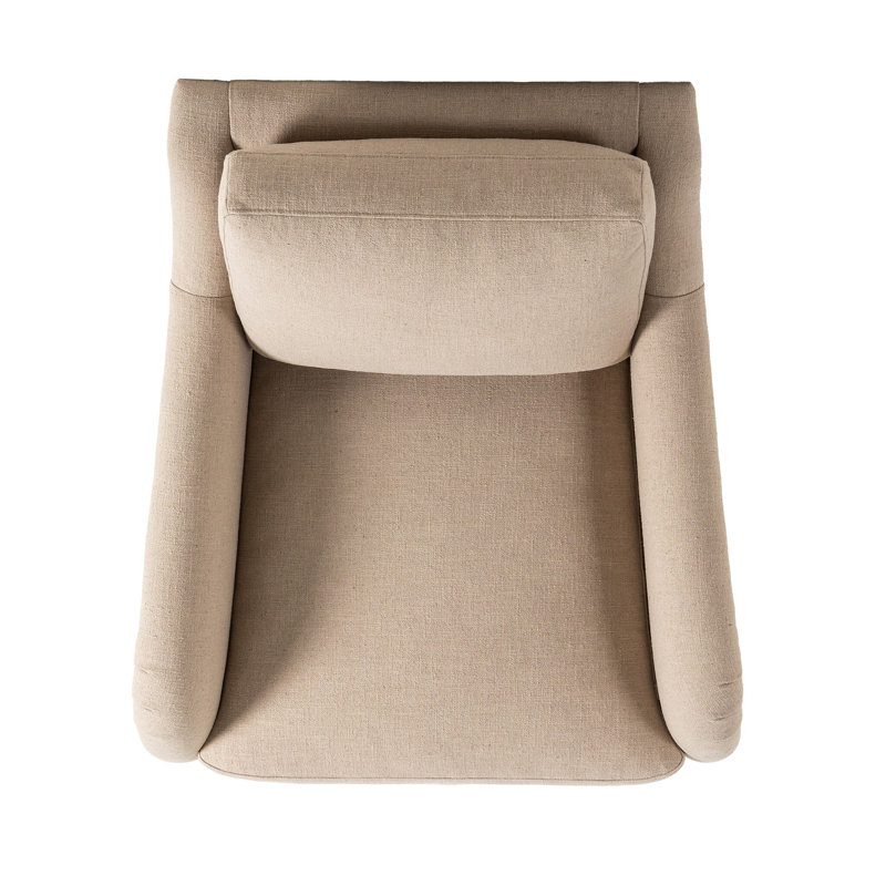 Lynne Armchair, Taupe Linen Blend
