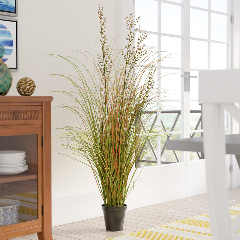 Herbe artificielle en plastique vert et brun 60 po en PVC 60 po, H 60 po x l 30 po