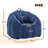 Compression Corduroy Sponge-filled Bean Bag Chair, No Need To Fill-123993504