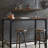 Grimmett Bar Height Dining Table, Metal Base Dining Table, Bar Table, Pub Table, Narrow Rectangular Bar Table
