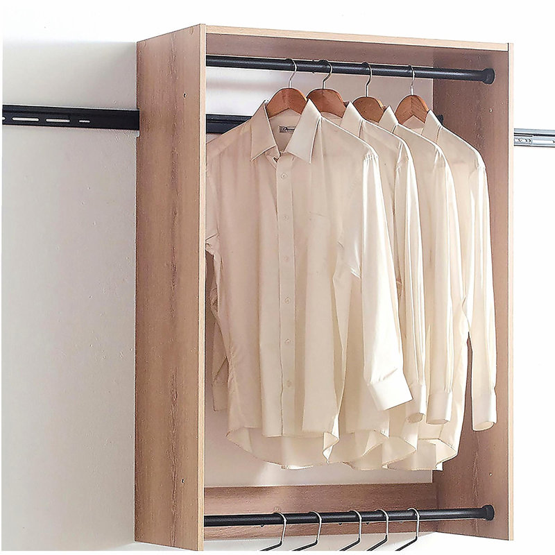 Système de placard en bois Devi, Chêne