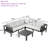 4 Piece Seating Group with Cushions