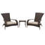 Ensemble de conversation en osier Coconino pour terrasse, chaises Adirondack