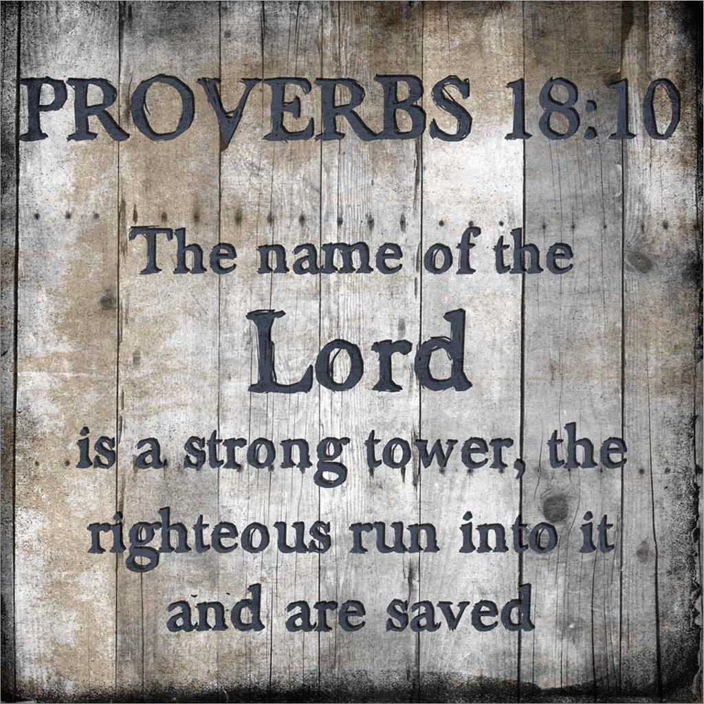 Trinx Proverbs 18-10 by Sheldon Lewis - Wrapped Canvas Textual Art ...