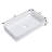 Modern 24"x14" Ceramic Vessel Sink - Rectangular, Low Water Absorption, For Multiple Settings White Rectangular Type, Stain , Home & Commercial Use