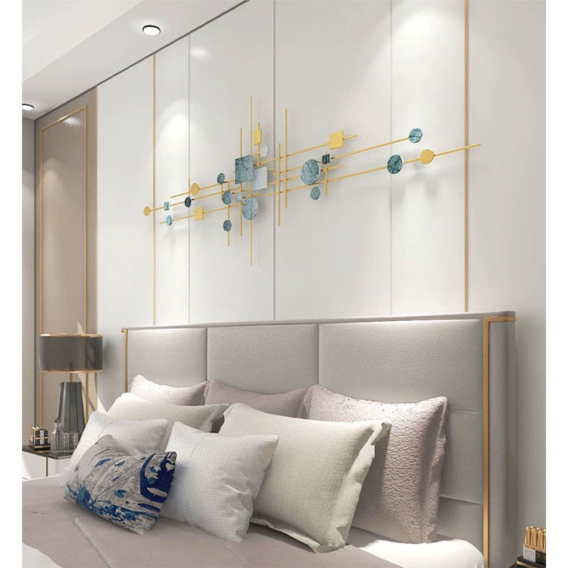Décoration murale moderne en fer forgé, H 24,41 po x l 59,06 po x P 1,57 po